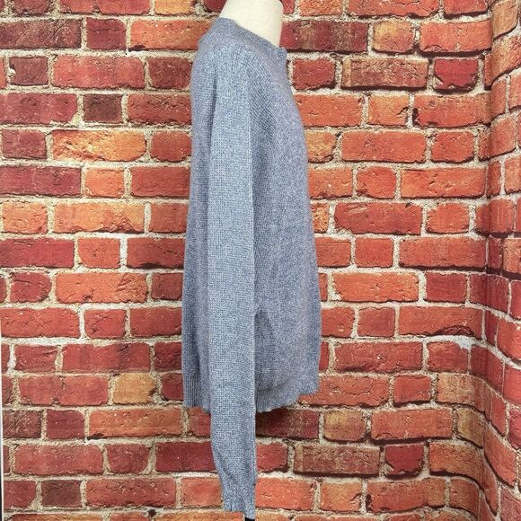 Peter Millar Heathered Blue Zip-Up Sweater - Picture 15 of 15